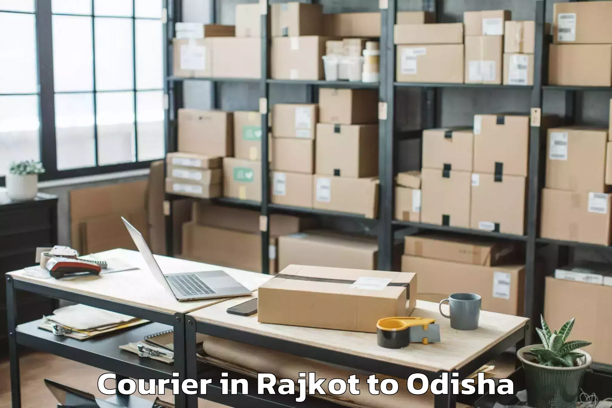 Book Rajkot to Tigiria Courier